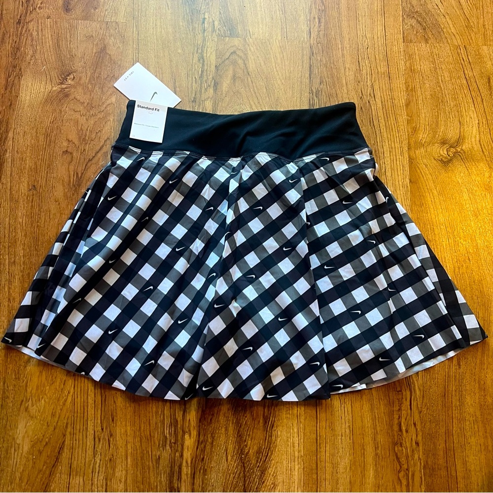NWT Nike Dri-Fit Club Print Golf Tennis Skirt w/ Shorts Pockets Size MD MSRP $75